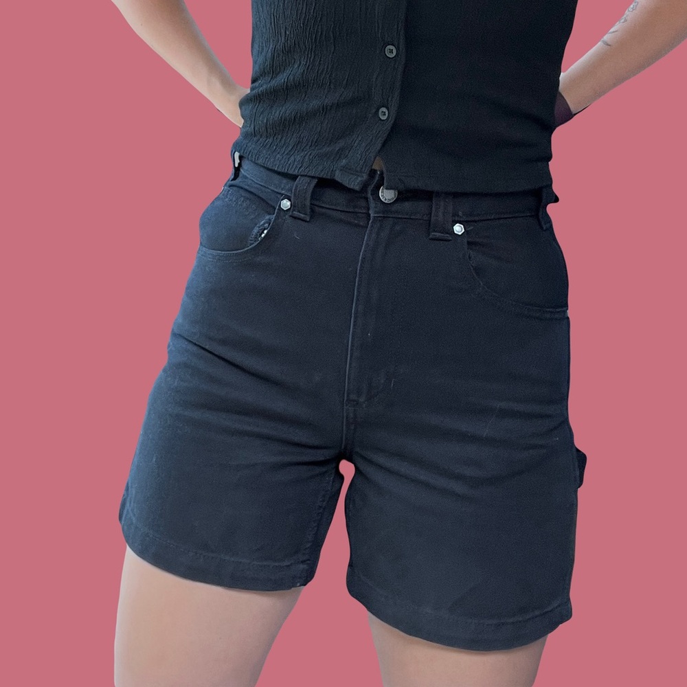 Dickies Black Cargo Canvas Shorts